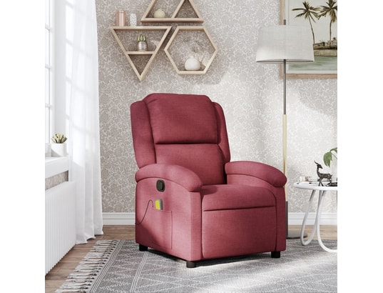 Vidaxl fauteuil de massage inclinable de bureau rose similicuir VIDAXL