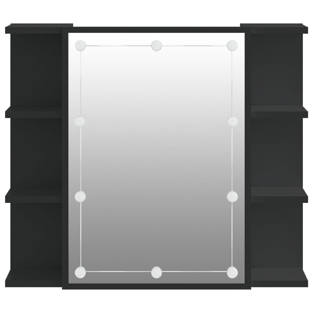 Meuble de salle de bain vidaXL Armoire à miroir avec LED Blanc 70x16,5x60  cm