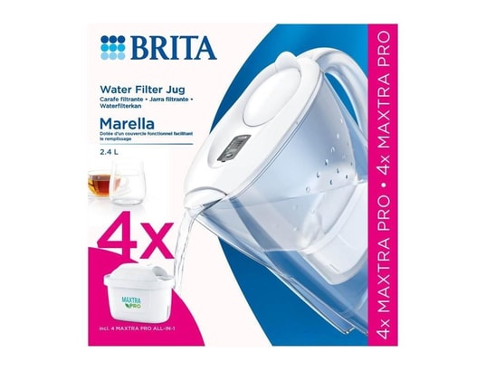 Carafe filtrante BRITA Marella bleu + 1 cartouche maxtra pro