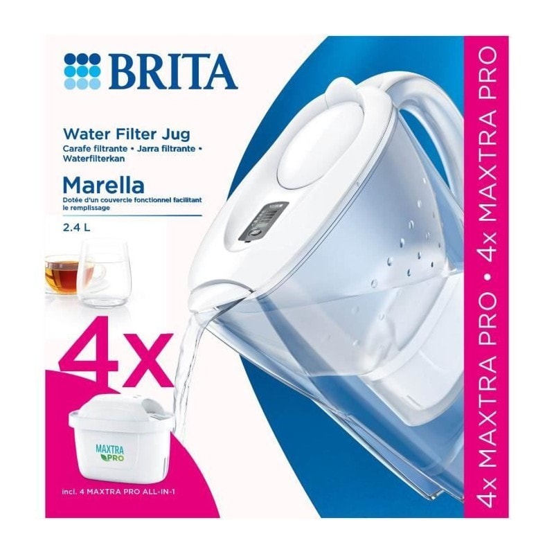 Carafe filtrante brita marella blanche - maxtra pro all-in-1 BRITA