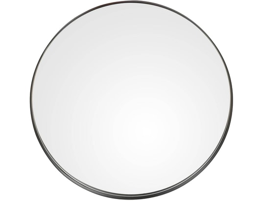 Vidaxl miroir de jardin noir 60x4 cm fer rond utilisation