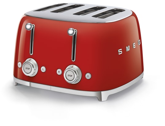 SMEG - Grille pain TSF03RDEU 4 tranches rouge
