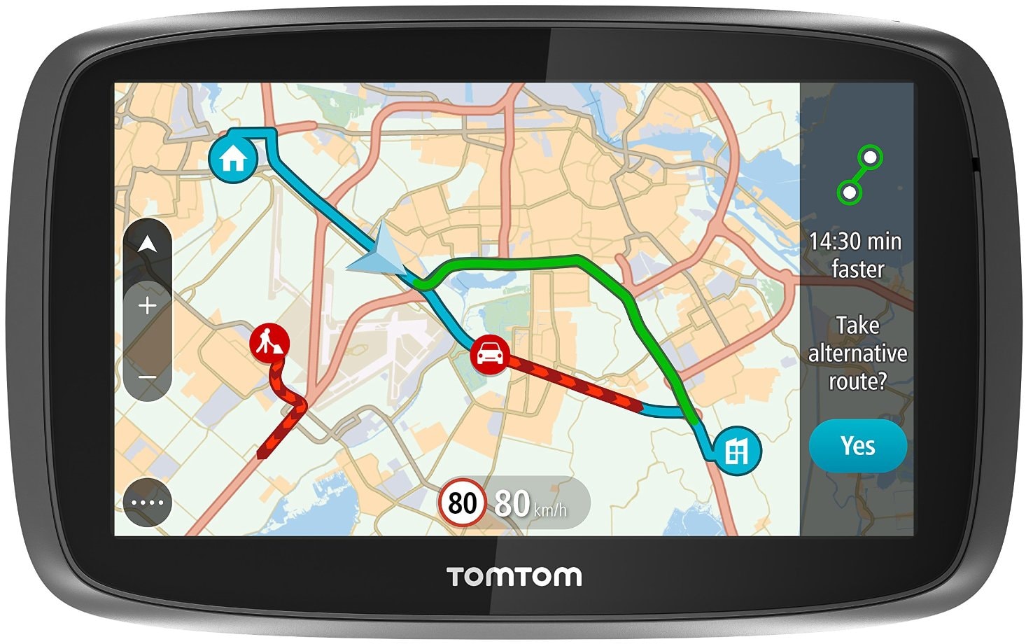 TomTom GPS Voiture GO Basic, 5 Pouces, Info Trafic, Essai des