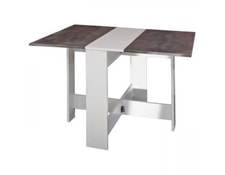 Table haute Pegane Table de bar pliante en métal coloris taupe - L.60 x  l.60 x H.103 cm 
