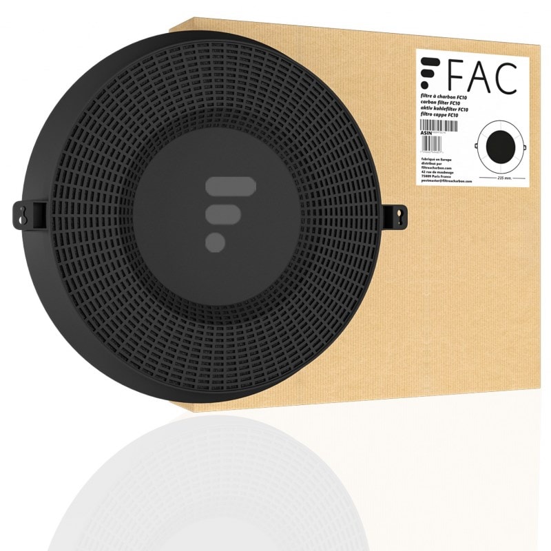 Vhbw 4x Filtro A Carboni Attivi Compatibile Con Faure FHC92462XA Fhc92462wa Cappe Aspiranti 82043953