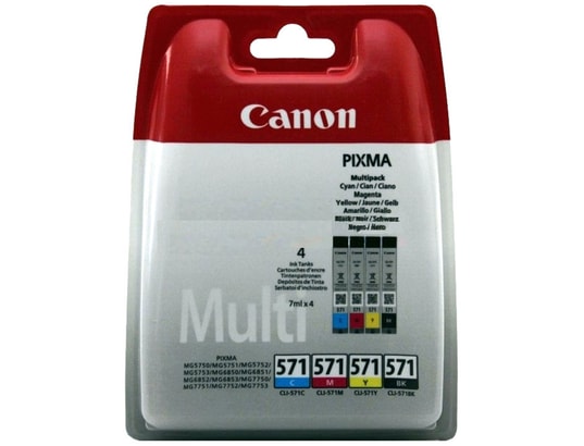 Canon 570 571 XL - Noir, rouge, bleu, jaune - Compatible