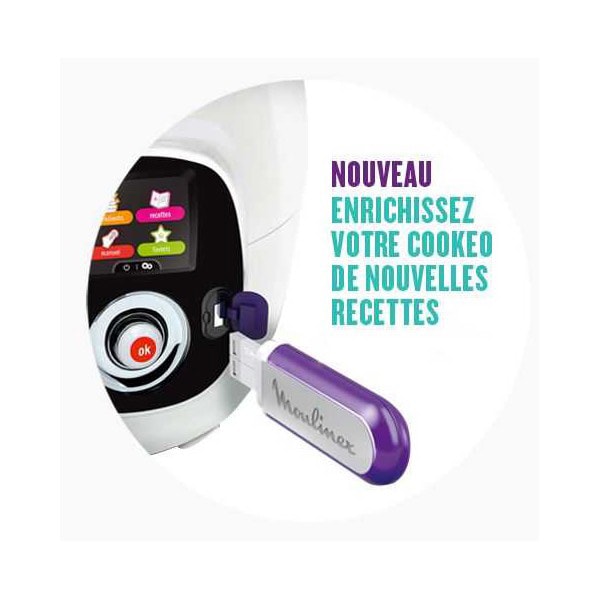 Accessoire mijoteur MOULINEX XA600411 Clé USB 25 recettes Bistrot Pas Cher  