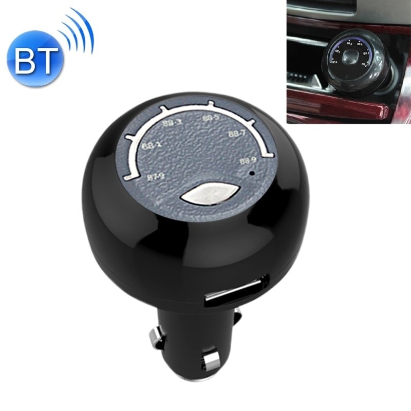 Kit Bluetooth voiture noir LS-3003 sans fil V4.0 Transmetteur FM Lecteur  MP3 Adaptateur Radio Chargeur de voiture, avec appel mains libres, de  musique, USB Charge WEWOO