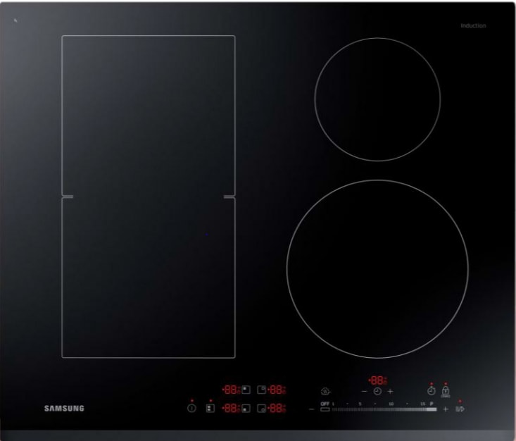 Test Plaque de cuisson par induction Samsung NZ64M3NM1BB : quatre