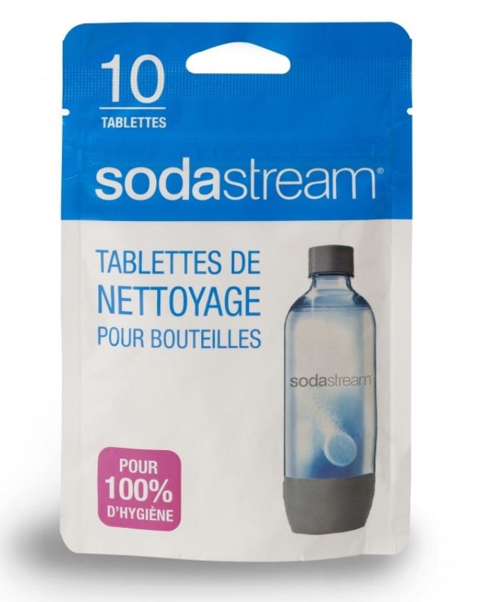 Tablette nettoyage pour bouteilles SODASTREAM : la boite de 10