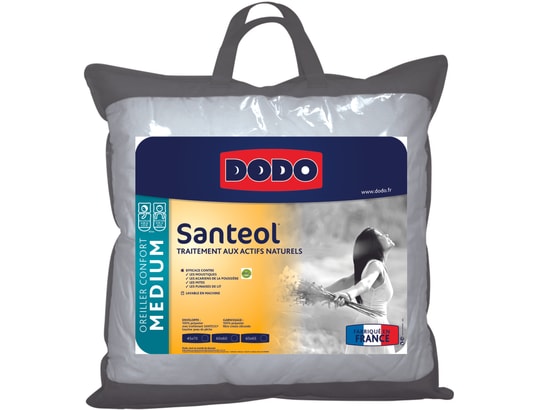 Oreiller ferme 60x60 cm DODO SANIPROTECT ANTI-ACARIENS - Oreiller et  traversin BUT