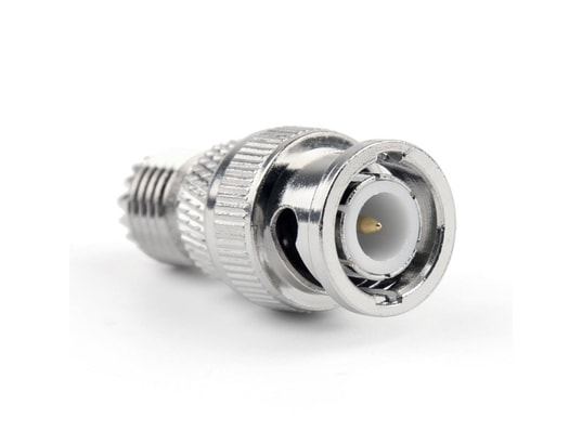 Akozon Lot De 2 Adaptateurs Coaxiaux Type N Mâle Vers BNC Femelle - Connecteurs RF 50Ω, 0-6GHz, Plaqué Or - Pour Test Et Conversion