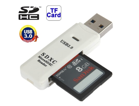 Wewoo - Lecteur de carte USB 3.0 noir Super Speed, SD / Micro SD - Lecteur  carte mémoire - Rue du Commerce
