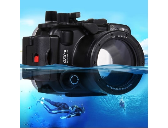 Étui Silicone Pour Canon G7X Mark III - Protection Complète Avec Cache Objectif Amovible - Noir