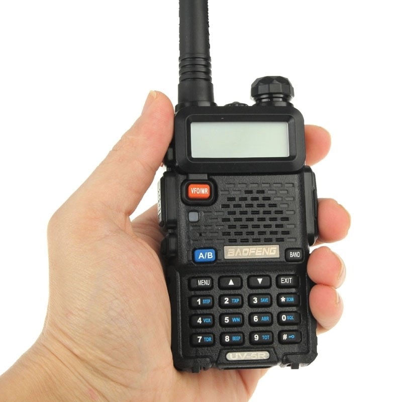 Talkie-walkie BAOFENG UV-5R professionnel double noir bande  émetteur-récepteur FM talkie walkie talkie WEWOO