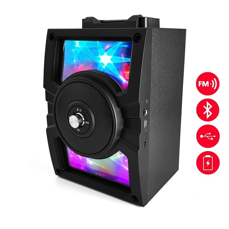 Enceinte lumineuse Radio FM Bluetooth KARAOKE 40W FIRESOUND