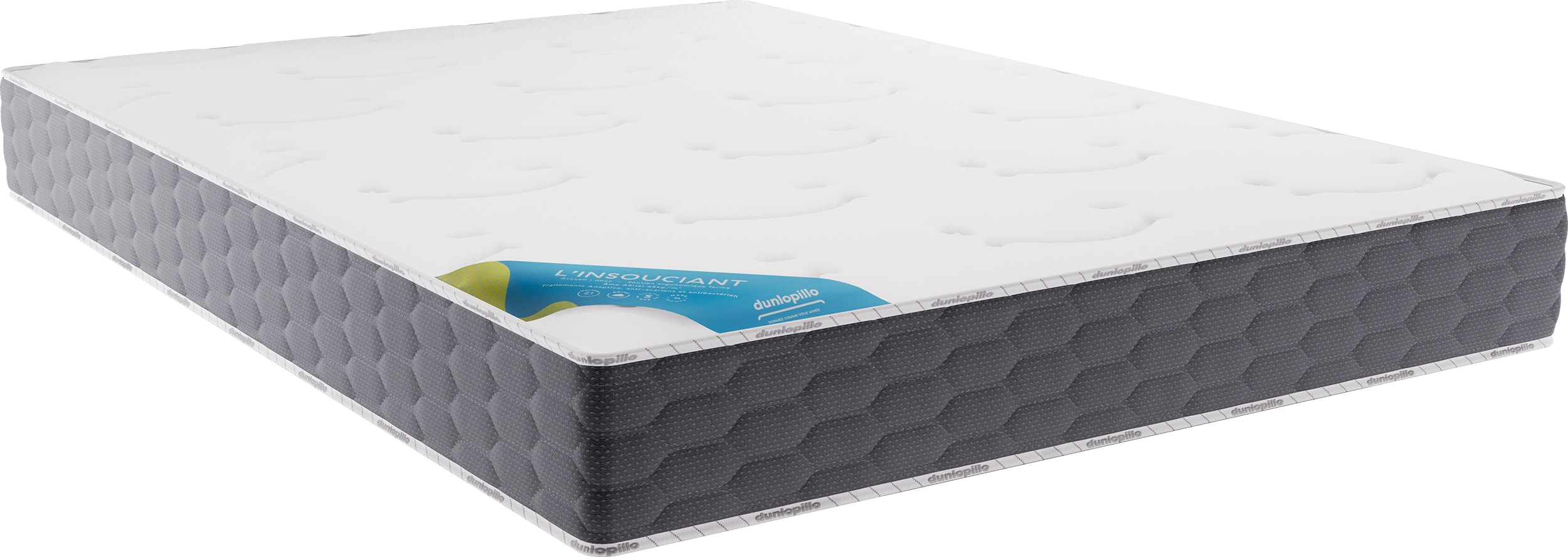 Matelas 140 x 190 DUNLOPILLO L'Insouciant 140x190cm Pas Cher