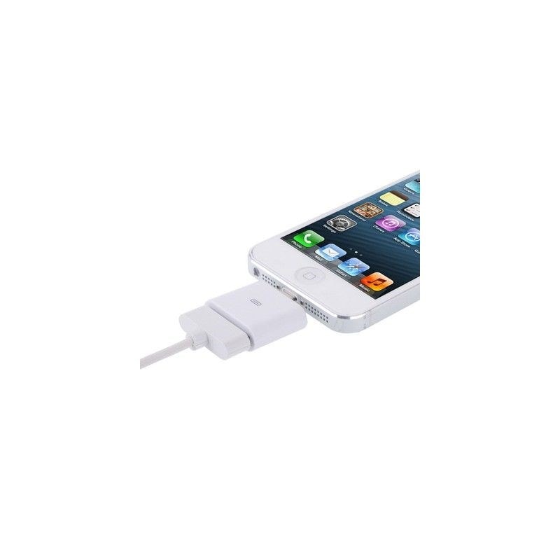 Adaptateur iPhone Dock vers Lightning iPhone 5 iPad mini iPod touch G5  YONIS Pas Cher 