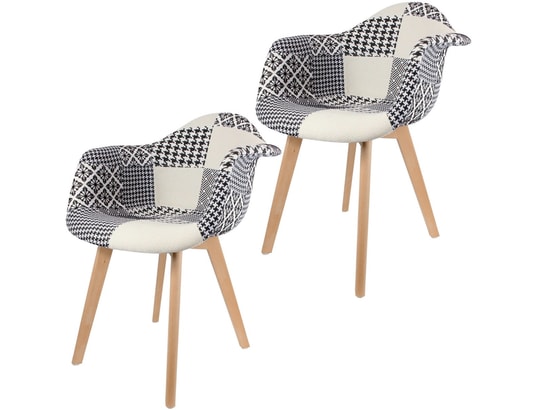 Ensemble Bois et Polyester Lot 2 De Scandinave Fauteuils mnv8wN0