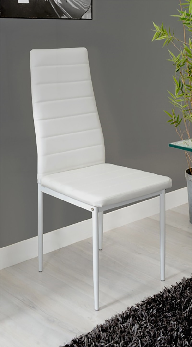 Chaise UB DESIGN Tilia lot 4 chaises blanches Pas Cher  UBALDI.com