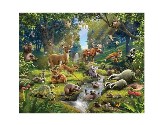 Papier peint enfant animaux de la ferme Walltastic 305X244 CM