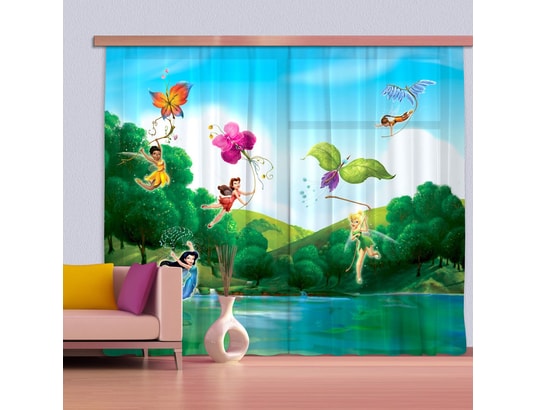 Rideaux Fee Clochette Arc En Ciel Disney Fairies Voilage 280x245 Cm Bebe Gavroche Ma 80ca476ride Xdf07 Pas Cher Ubaldi Com