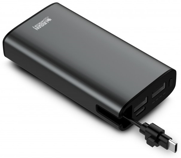 Batterie externe URBAN FACTORY USB-C/USB-A 10 000mAh noir