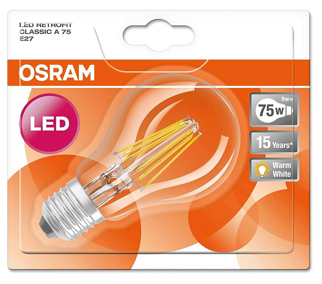Osram ampoule LED Star Classic E27 8W (75W) blanc chaud (lot de 2) OSRAM