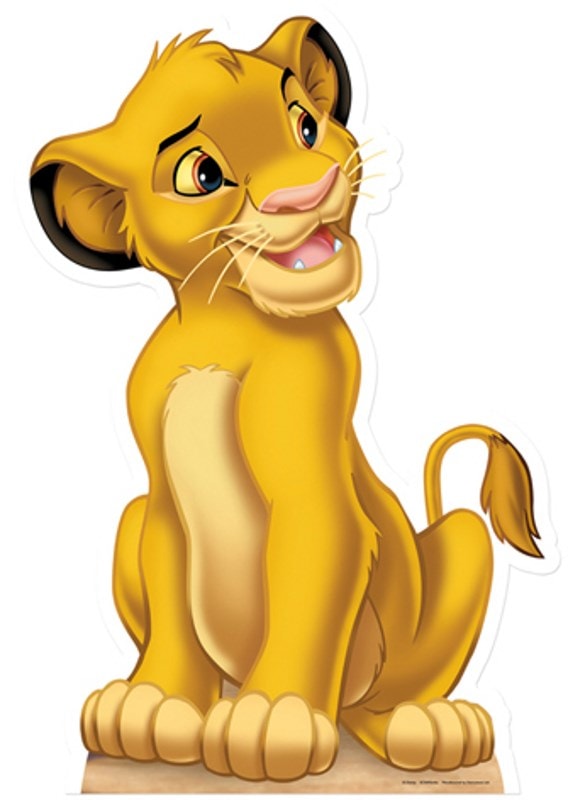BEBE GAVROCHE - Figurine en carton taille réelle Le Roi Lion Simba
