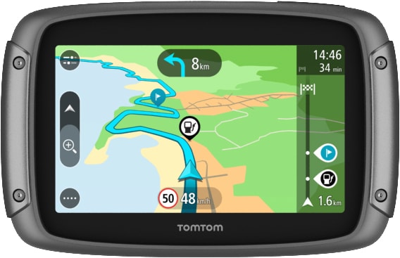 Navigateur GPS portable pour moto, écran tactile étanche IPX7