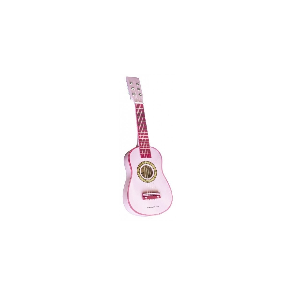 Guitare enfant personnalisée en bois - Rose