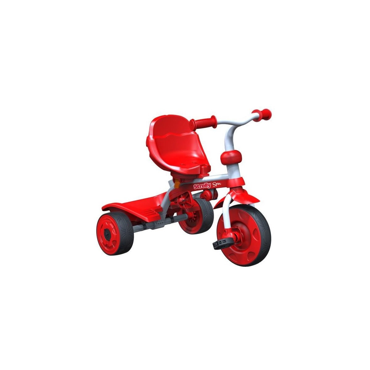 STROLLY Tricycle Evolutif Strolly Spin Rouge YVOLUTION Pas Cher