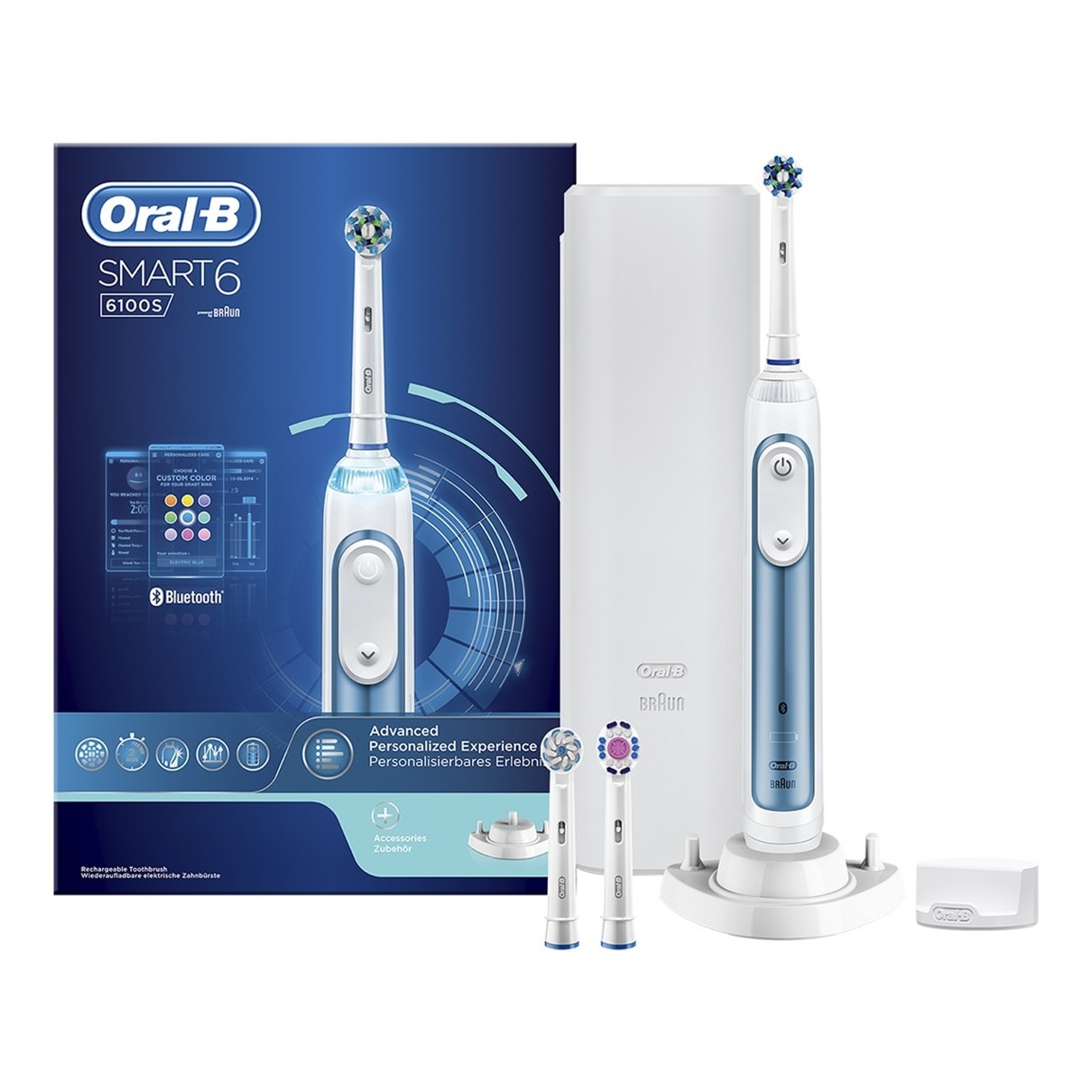 ORAL B Smart 6 6100S Blue Pas Cher - Brosse à Dent électrique ...