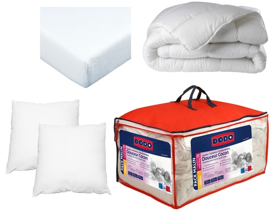 DODO Pack Couette BAYCAL 220x240 + 2 Oreillers 60x60 - 100