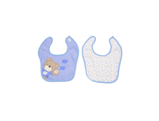 Lot De 2 Bavoirs Pour Bebe Bleu Motif Little Bear King Bear 1248 Pas Cher Ubaldi Com