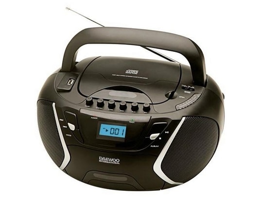 auna Roadie 2K Boombox Lecteur CD radio cassette DAB / DAB + FM Bluetooth  noir Noir